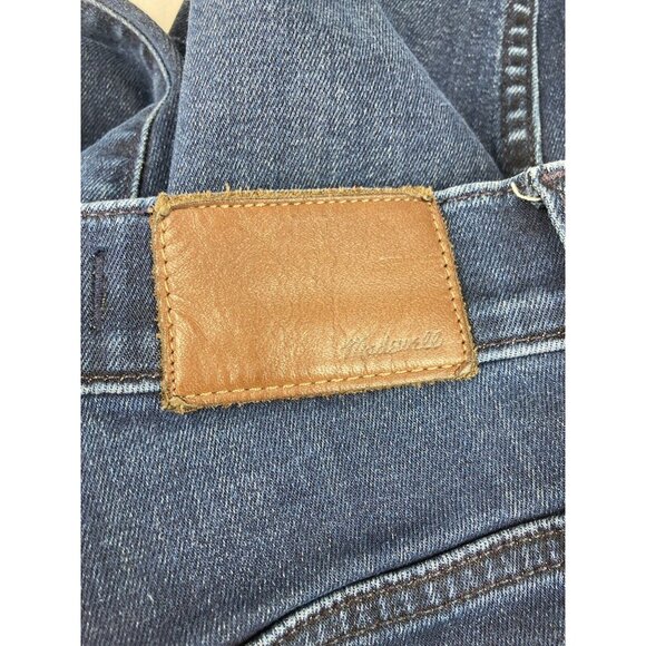 *Madewell Stovepipe Jeans Womens 23P Blue Casual Light Wash Raw Hem Ankle Crop - Picture 3 of 7